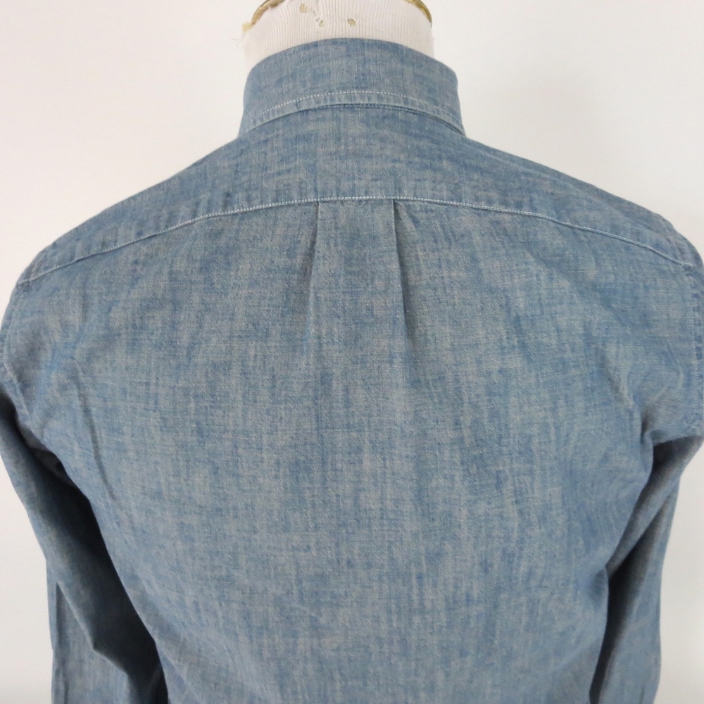 J Crew Small Slim Fit Chambray Shirt Button Up L/S - Picture 2 of 3
